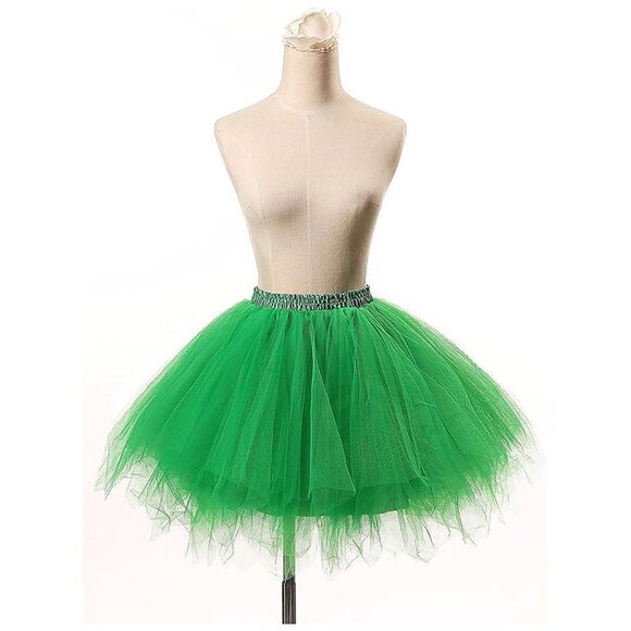 Dresses & Skirts - Women's Short Vintage Ballet Skirt Green